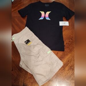 NWT size 10/12 boys shorts outfit Urban & Hurley
